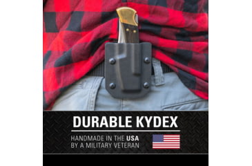 Image of Clip &amp; Carry Kydex Sheath for the Buck 110/112 Folding Knife, Black, BUCK110-112-BLK