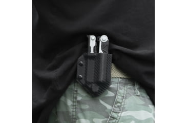 Image of Clip &amp; Carry Kydex Sheath for the Gerber Center-Drive, Carbon Fiber Black, GCDRIVE-CF-BLK