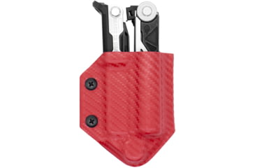 Image of Clip &amp; Carry Kydex Sheath for the Gerber Center-Drive, Carbon Fiber Red, GCDRIVE-CF-RED