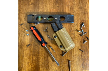 Image of Clip &amp; Carry Kydex Sheath for the Gerber Diesel, Carbon Fiber Brown, GDIESEL-CF-BRN