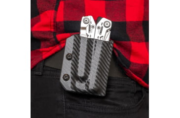 Image of Clip &amp; Carry Kydex Sheath for the Gerber Suspension NXT, Carbon Fiber Black, GSUSP-NXT-CF-BLK