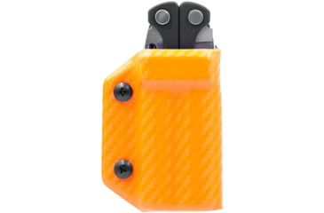 Image of Clip &amp; Carry Kydex Sheath for the Leatherman Charge / +, Carbon Fiber Orange, LCHARGE-CF-ORNG