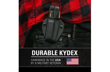 Image of Clip &amp; Carry Kydex Sheath for the Leatherman MUT, Black, LMUT-BLK
