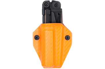 Image of Clip &amp; Carry Kydex Sheath for the Leatherman MUT, Carbon Fiber Orange, LMUT-CF-ORNG