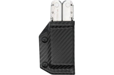Image of Clip &amp; Carry Kydex Sheath for the Leatherman Supertool 300, Carbon Fiber Black, LST300-CF-BLK