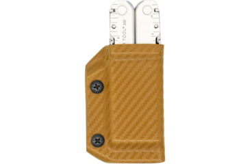 Image of Clip &amp; Carry Kydex Sheath for the Leatherman Supertool 300, Carbon Fiber Brown, LST300-CF-BRN