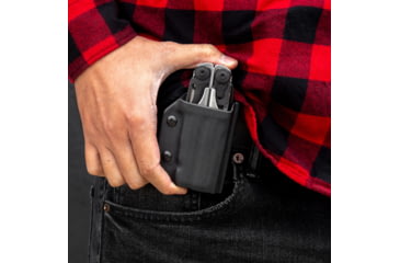 Image of Clip &amp; Carry Kydex Sheath for the Leatherman Surge, Black, LSURGE-BLK