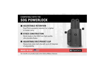 Image of Clip &amp; Carry SOG Powerlock Sheath