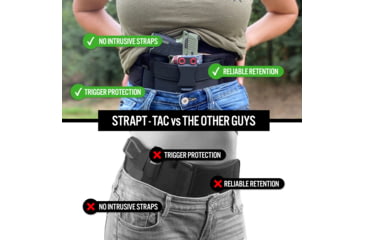 Image of Clip &amp; Carry STRAPT-TAC Belly Band Holster System - Holster Pocket, 2XL-3XL, STR-TAC-2XL-3XL
