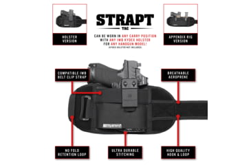 Image of Clip &amp; Carry STRAPT-TAC Belly Band Holster System - Holster Pocket, 2XL-3XL, STR-TAC-2XL-3XL