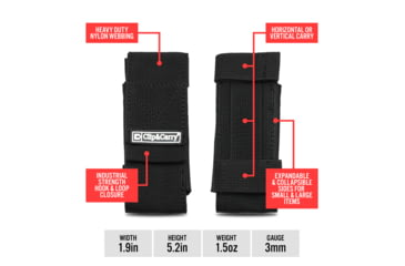 Image of Clip &amp; Carry Universal Magazine Pouch - Belt Sheath, Black, STR-TAC-MAG