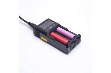 Image of Cloud Defensive CD Two Cell 18650 Charger, Black, 2-Cell D2 Battery Charger