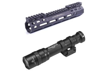 Image of Cloud Defensive Rail System with SureFire M600DF Ultra Scout Light Dual Fuel LED Weapon Light - Black