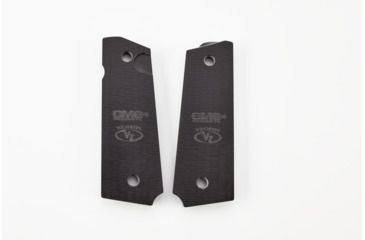 Image of CM Products Grips, Alien, G10, Full-Size, Black/Gray, 11-GR-AL-FS-BG