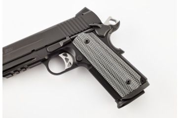 Image of CM Products Grips, Alien, G10, Full-Size, Black/Gray, 11-GR-AL-FS-BG