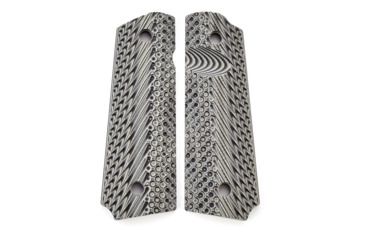 Image of CM Products Grips, Operator II, G10, Full-Size, Black/Gray, 11-GR-OP2-FS-BG