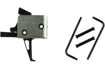 Image of CMC Triggers Duty/Patrol Single Stage Trigger Module, AR-15/AR-10, Tactical Flat Small Pin 4.5 lb Trigger, Black/Silver, 92503