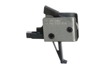 Image of CMC Triggers Duty/Patrol Single Stage Trigger Module, AR-15/AR-10, Tactical Flat Small Pin 4.5 lb Trigger, Black/Silver, 92503