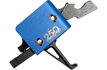 Image of CMC Triggers AR-15/AR-10 Single Stage 250 yr Celebration Limited Edition AR Trigger, Flat, 3.5lb, Blue, CMC-AR-D-S-SF-3.5-S-B250