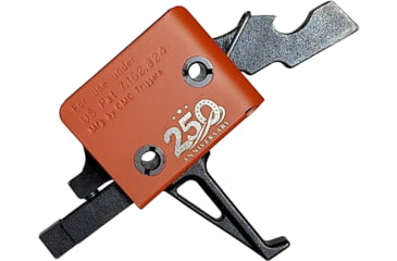 Image of CMC Triggers AR-15/AR-10 Single Stage 250 yr Celebration Limited Edition AR Trigger, Flat, 3.5lb, Red, CMC-AR-D-S-SF-3.5-S-R250
