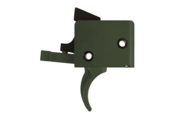 Image of CMC Triggers AR-15/AR-10 Trigger Group Single Stage, Small Pin, Curved, 3.5lb Pull, Olive Drab Green, 91501ODG