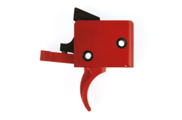 Image of CMC Triggers AR-15/AR-10 Trigger Group Single Stage, Small Pin, Curved, 3.5lb Pull, Red, 91501RED