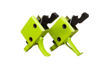 Image of CMC Triggers AR-15/AR-10 Trigger Group Single Stage, Small Pin, Curved, 3.5lb Pull, Zombie Green, 91501ZOM