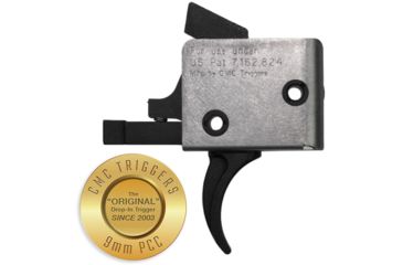Image of CMC Triggers AR-15/AR-10 9mm PCC Single Stage Drop-In Trigger, Tactical Curved, 3.5 lb Pull, Black, 95501