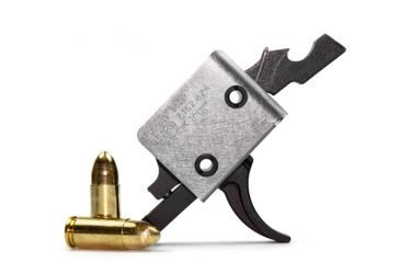 Image of CMC Triggers AR-15/AR-10 9mm PCC Single Stage Drop-In Trigger, Tactical Curved, 3.5 lb Pull, Black, 95501