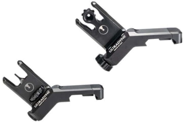 Image of Ultradyne C2 Folding Front and Rear Offset Sight Combo - Blade, Black, UD11122