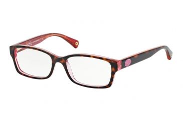 Image of Coach BROOKLYN HC6040 Eyeglass Frames 5115-52 - Tortoise/Pink Frame