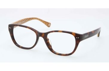Image of Coach HC6029 HC6029F Eyeglass Frames 5001-51 - Dark Tortoise Frame