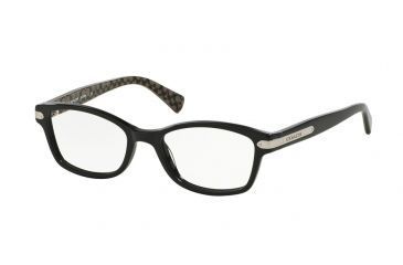 Image of Coach HC6065 Eyeglass Frames 5261-49 - Black/Black Military Sig C Frame
