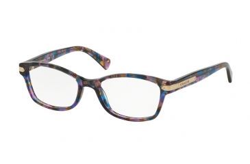 Image of Coach HC6065 Eyeglass Frames 5288-49 - Confetti Purple Frame