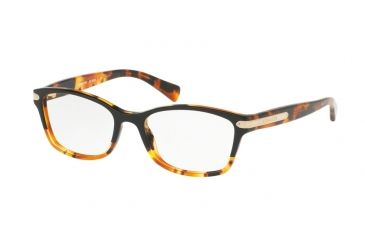 Image of Coach HC6065 Eyeglass Frames 5438-49 - Black Tortoise/Tortoise Frame