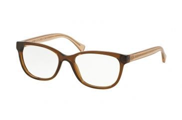 Image of Coach HC6072 Bifocal Prescription Eyeglasses 5328-50 - Brown Glitter/Crystal Lt Brown Frame