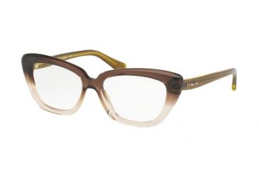 Image of Coach HC6090 Eyeglass Frames 5400-52 - Olive Brown Gradient/Olive Frame