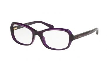 Image of Coach HC6097F Bifocal Prescription Eyeglasses 5249-53 - Deep Purple Frame