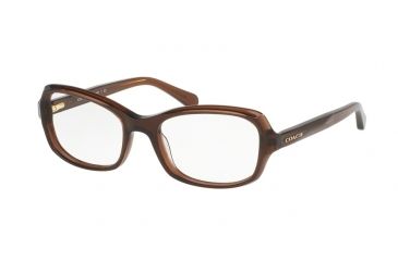 Image of Coach HC6097F Bifocal Prescription Eyeglasses 5430-53 - Dark Brown Frame