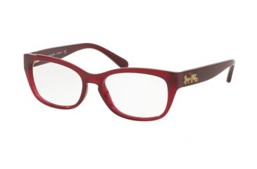 Image of Coach HC6104F Single Vision Prescription Eyeglasses 5450-53 - Aubergine Frame