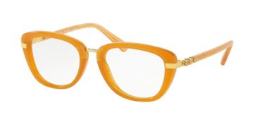 Image of Coach HC6106B Eyeglass Frames 5455-50 - Amber/Gold Frame