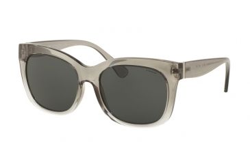 Image of Coach HC8173 Single Vision Prescription Sunglasses HC8173-537387-56 - Lens Diameter 56 mm, Frame Color Crystal Grey Clear Gradient