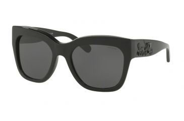 Image of Coach HC8213F Single Vision Prescription Sunglasses HC8213F-500287-56 - Lens Diameter 56 mm, Frame Color Black
