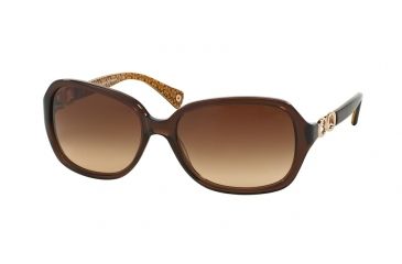 Image of Coach BEATRICE HC8019 Single Vision Prescription Sunglasses HC8019-503513-58 - Lens Diameter 58 mm, Frame Color Brown