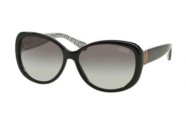 Image of Coach L030 KERI HC8040B Single Vision Prescription Sunglasses HC8040B-508311-58 - Lens Diameter 58 mm, Frame Color Black