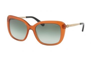 Image of Coach L1004 HC8229 Single Vision Prescription Sunglasses HC8229-55028E-55 - Lens Diameter 55 mm, Frame Color Amber