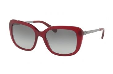 Image of Coach L1004 HC8229 Single Vision Prescription Sunglasses HC8229-550311-55 - Lens Diameter 55 mm, Frame Color Aubergine
