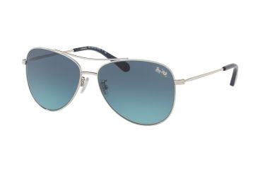 Image of Coach L1013 HC7079 Progressive Prescription Sunglasses HC7079-90014S-58 - Lens Diameter 58 mm, Frame Color Silver