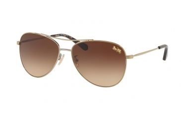 Image of Coach L1013 HC7079 Progressive Prescription Sunglasses, 58mm, Light Gold, HC7079-932213-58-PRO