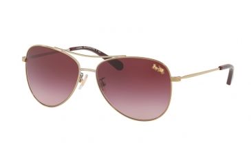 Image of Coach L1013 HC7079 Progressive Prescription Sunglasses HC7079-93228H-58 - Lens Diameter 58 mm, Frame Color Light Gold